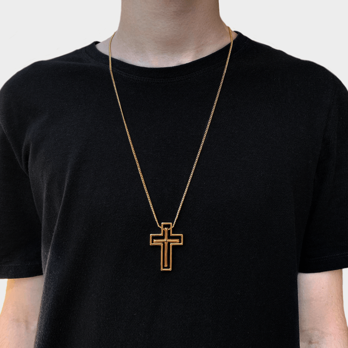 colar-cruz-dupla-dourado