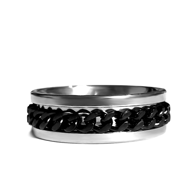 anel-masculino-chain-black-silver